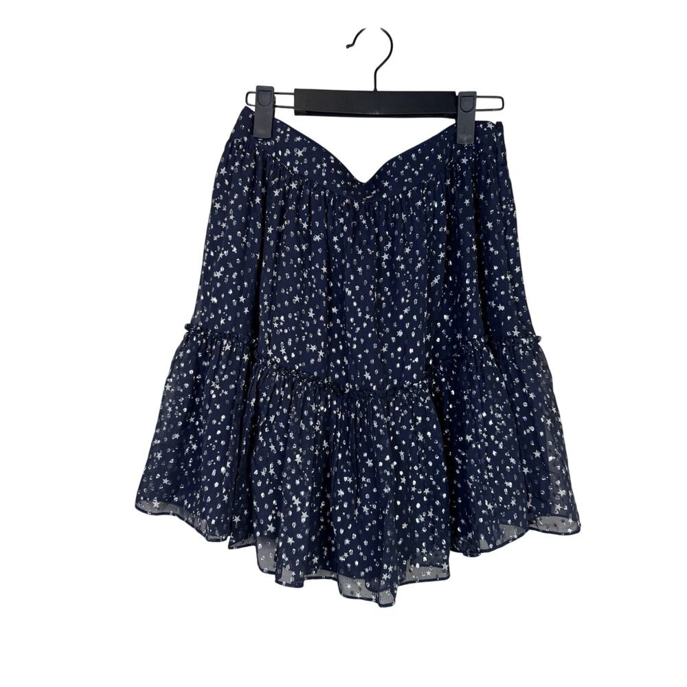 Kate Spade Skirt 6 Blue Stars Flowy